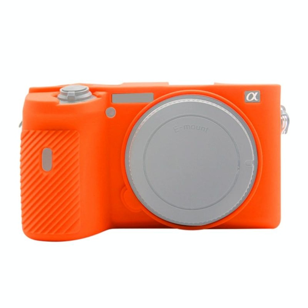 PULUZ Soft Silicone Protective Case for Sony A6600 / ILCE-6600(Orange)