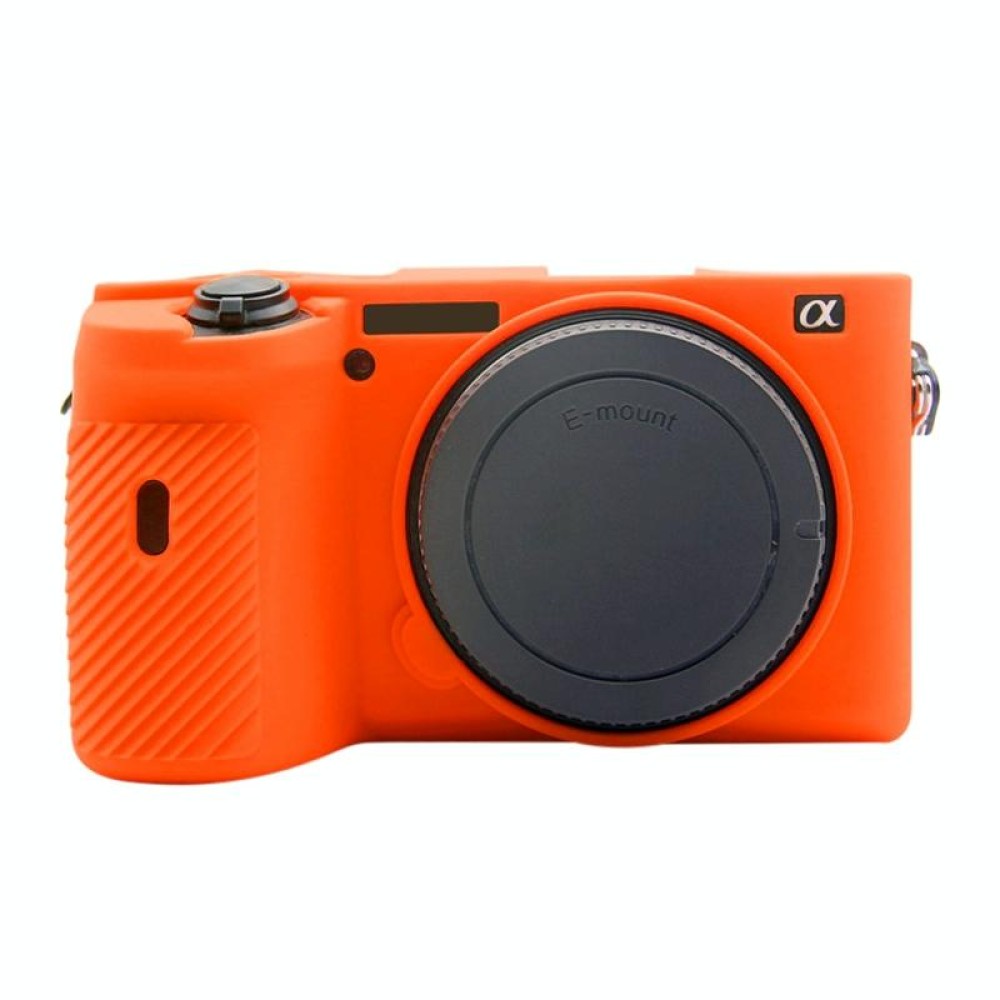 PULUZ Soft Silicone Protective Case for Sony A6600 / ILCE-6600(Orange)