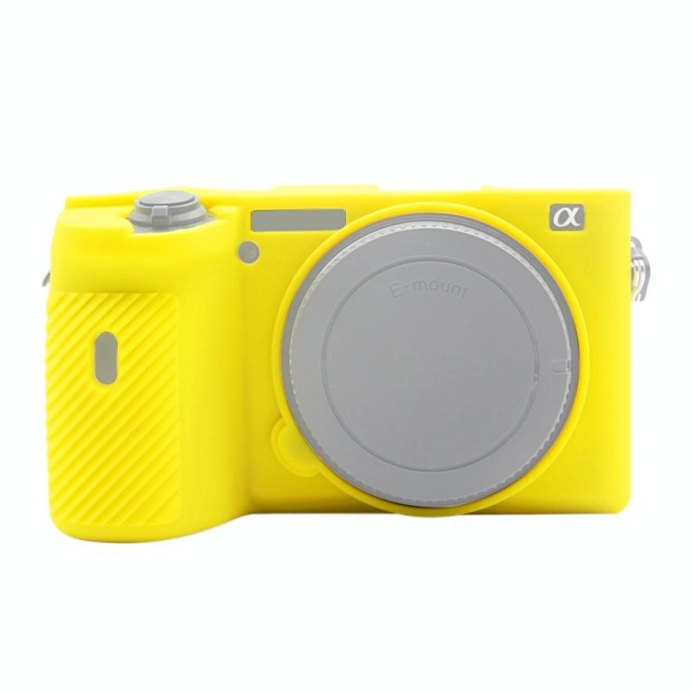 PULUZ Soft Silicone Protective Case for Sony A6600 / ILCE-6600(Yellow)