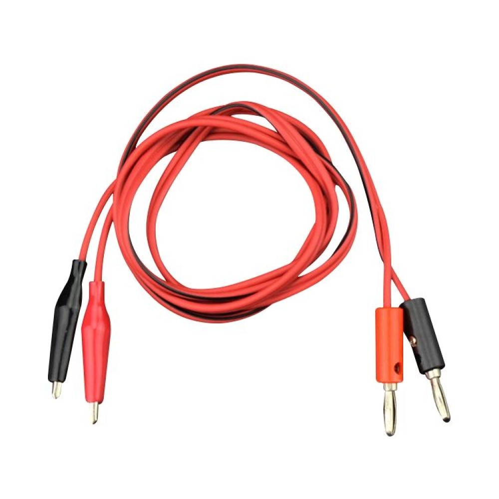Banana Plug to Alligator Clip Wire Test Cable, Length: 1m