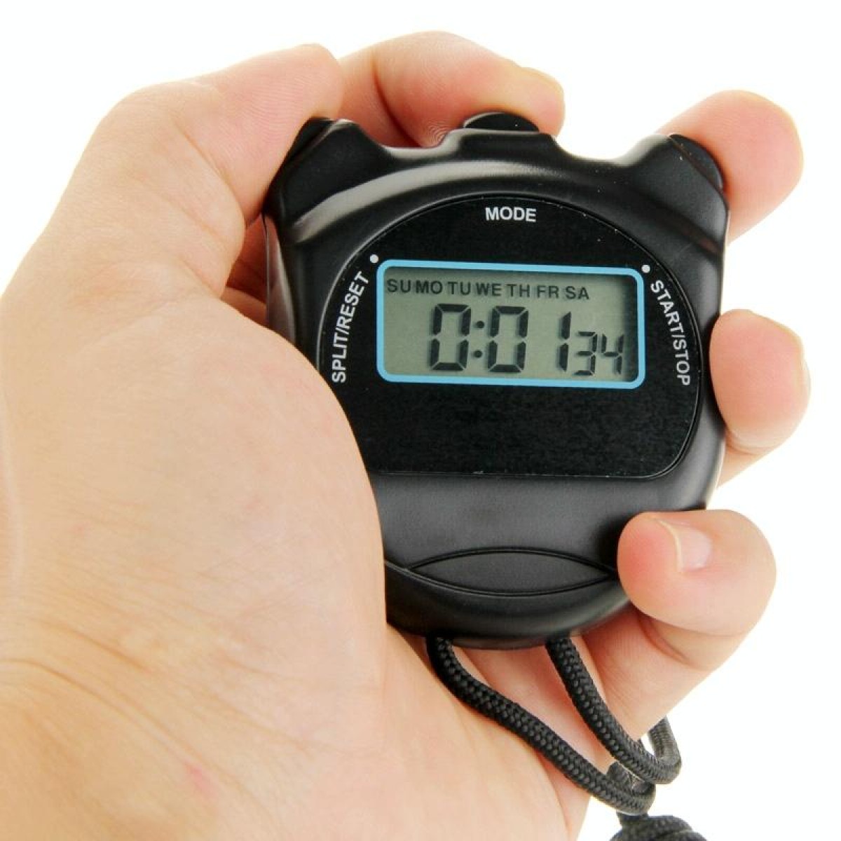 PS50 Stopwatch Professional Chronograph Handheld Digital LCD Sports Counter Timer with Strap