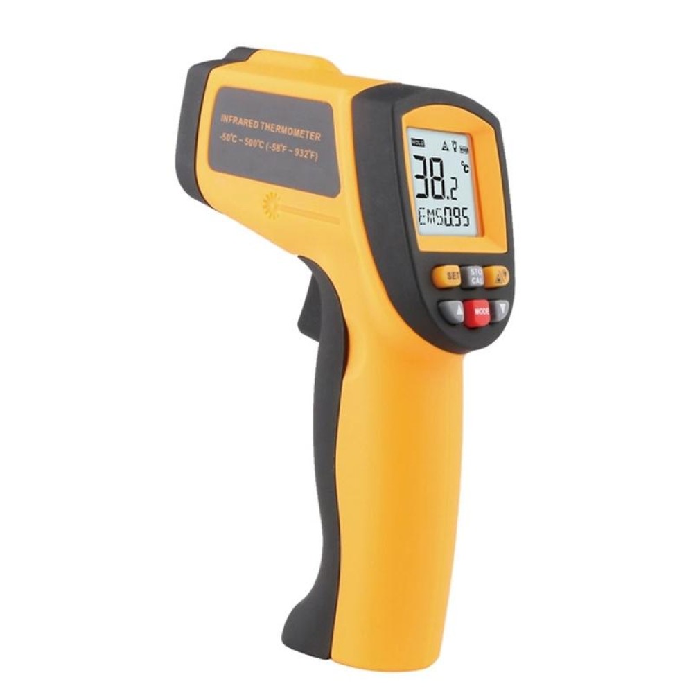 Infrared Thermometer, Temperature Range: 200 - 1650 Degrees Celsius(Orange)