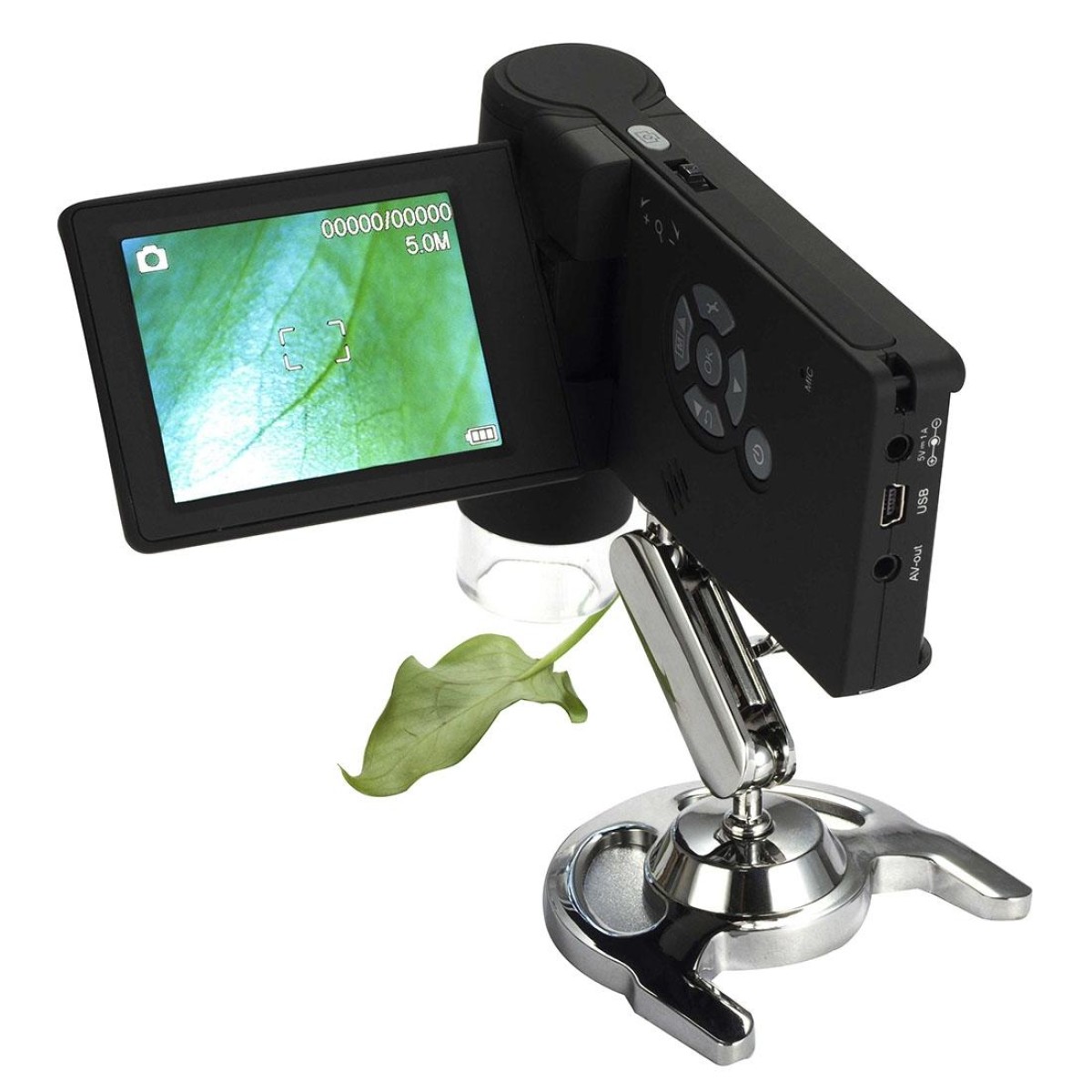 UM039 300X 5 Mega Pixels 3 inch LCD Handhold Digital Microscope with 8 LEDs