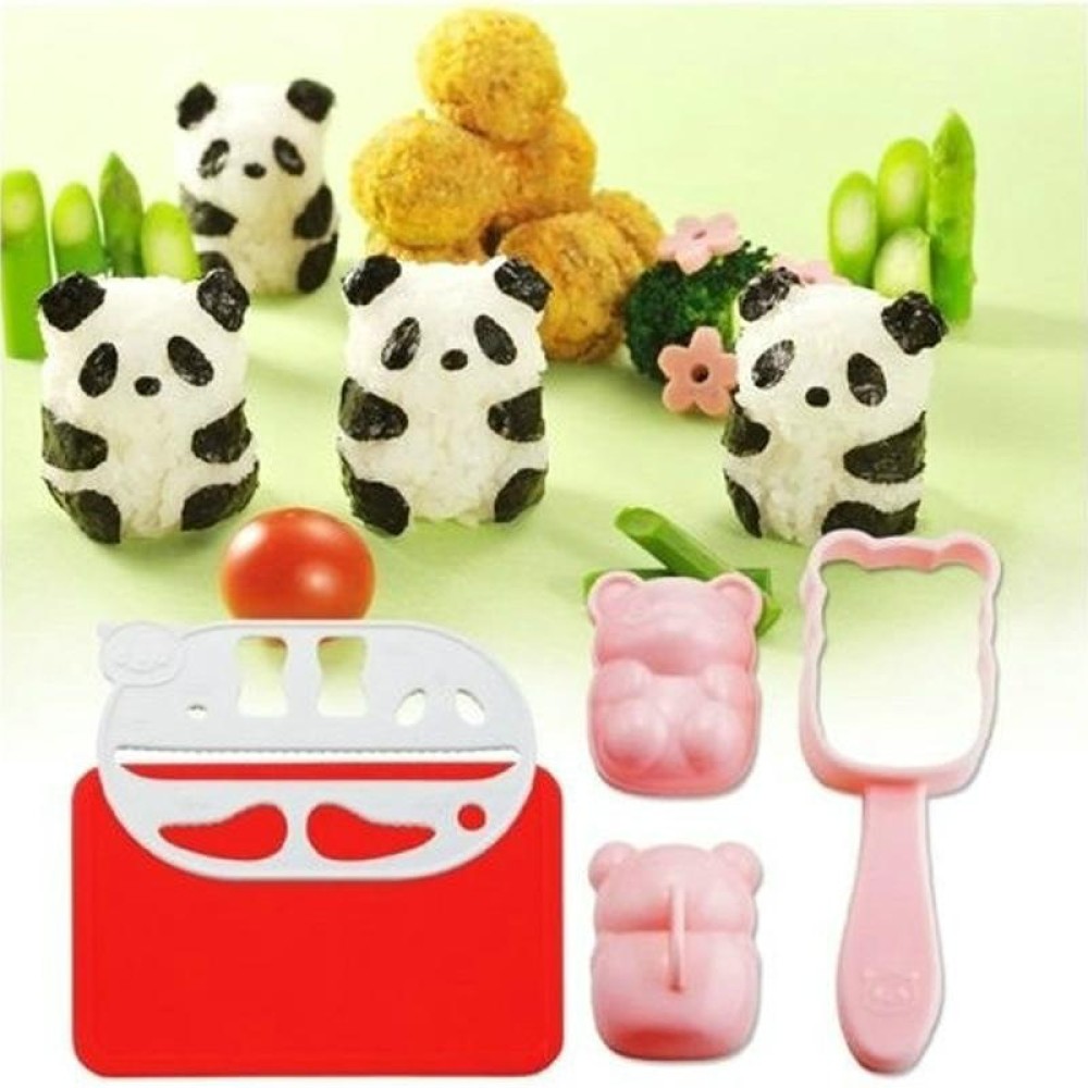 Lovely Panda Sushi Rice Mold Mould + Seaweed Cutter