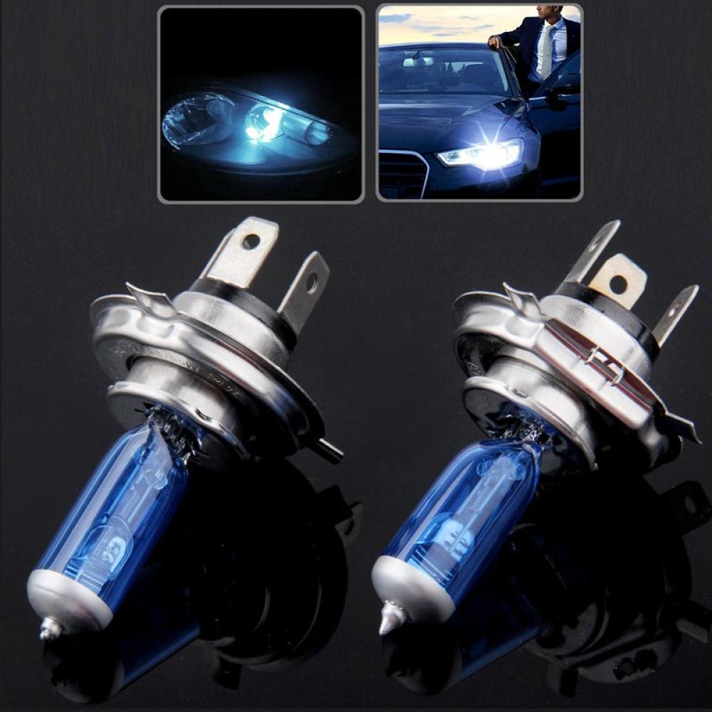 Halogen Bulb, Super White Car Headlight Bulb, 12 V / 55W, 6000K 1700 LM (Pair)