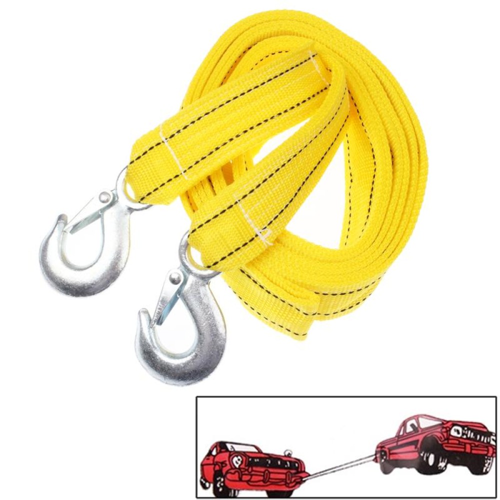 5 Tons Vehicle Towing Cable Rope, Length: 4m(Yellow)