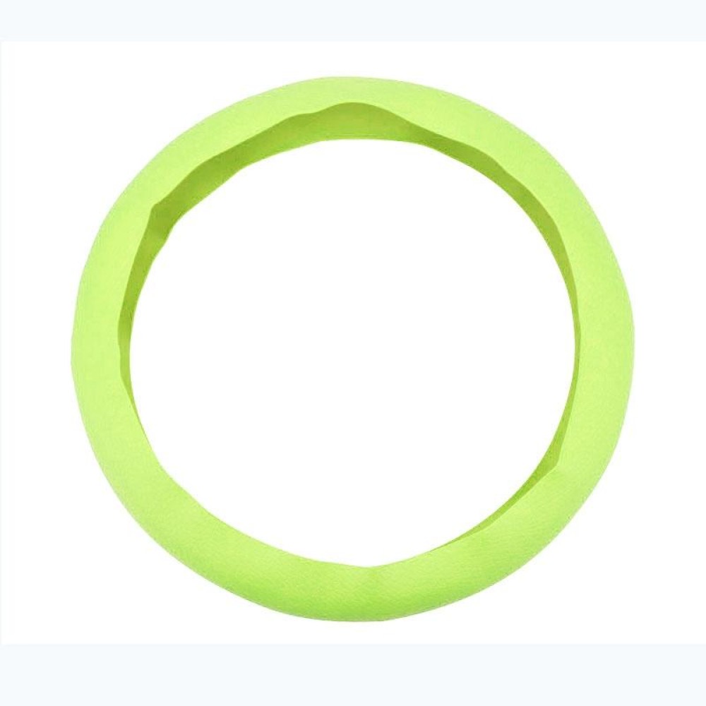 Glowing Lighting Silicone Rubber Car Steering Wheel Cover, Outside Diameter: 36cm(Green)