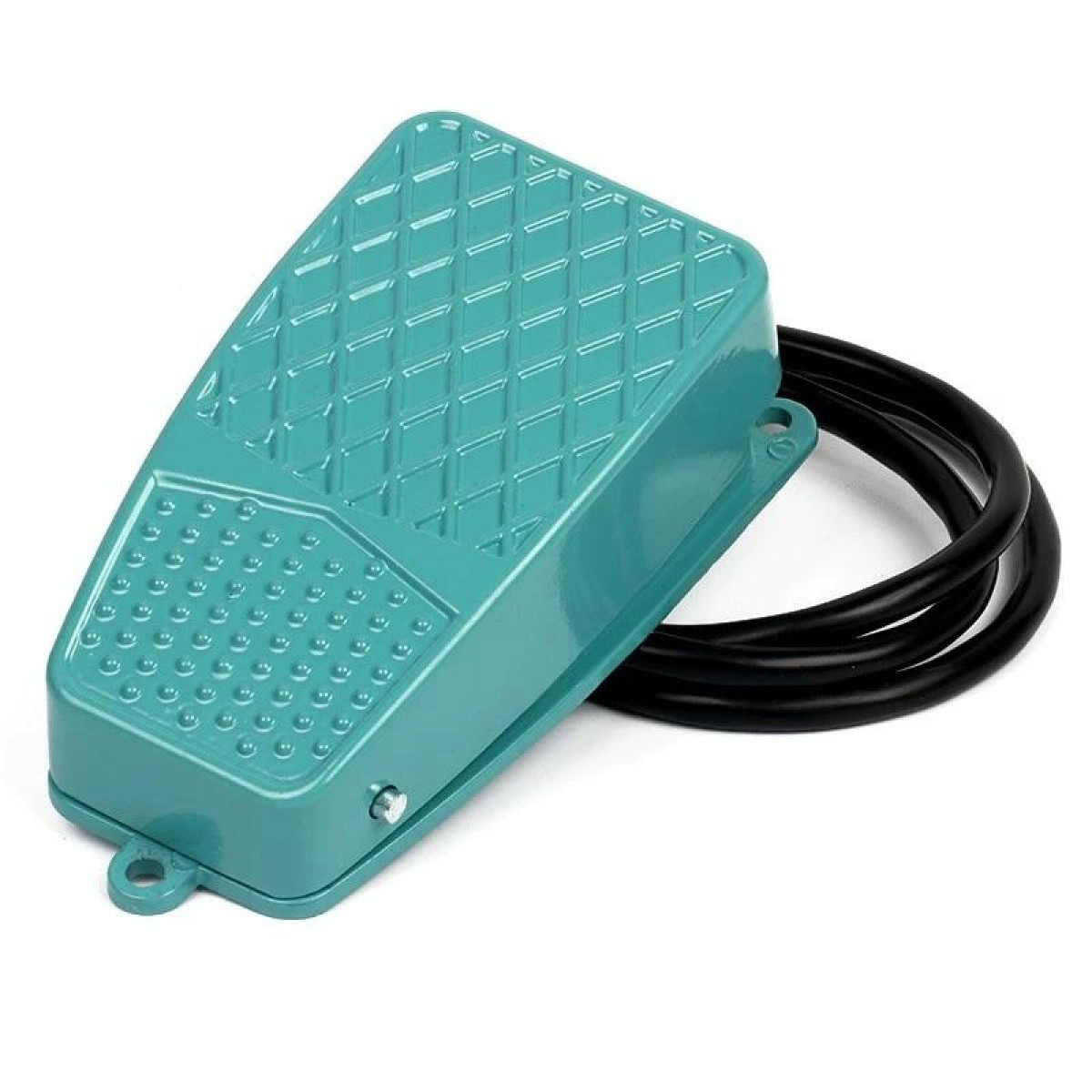 TFS-2 AC 250V 10A Anti-slip Metal Case Foot Control Pedal Switch, Cable Length: 90cm