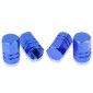 Blue Anodized Aluminum Tire Valve Stem Caps 4 pcs(Blue)