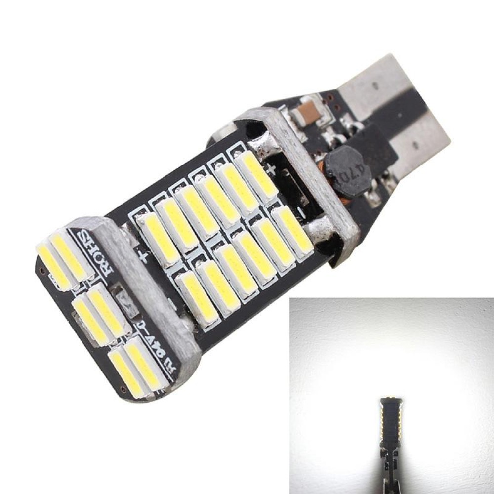 2PCS T15 6W 30-SMD 4014 6500K 900LM White Light Decoded Error-Free LED Car Backup Lamp