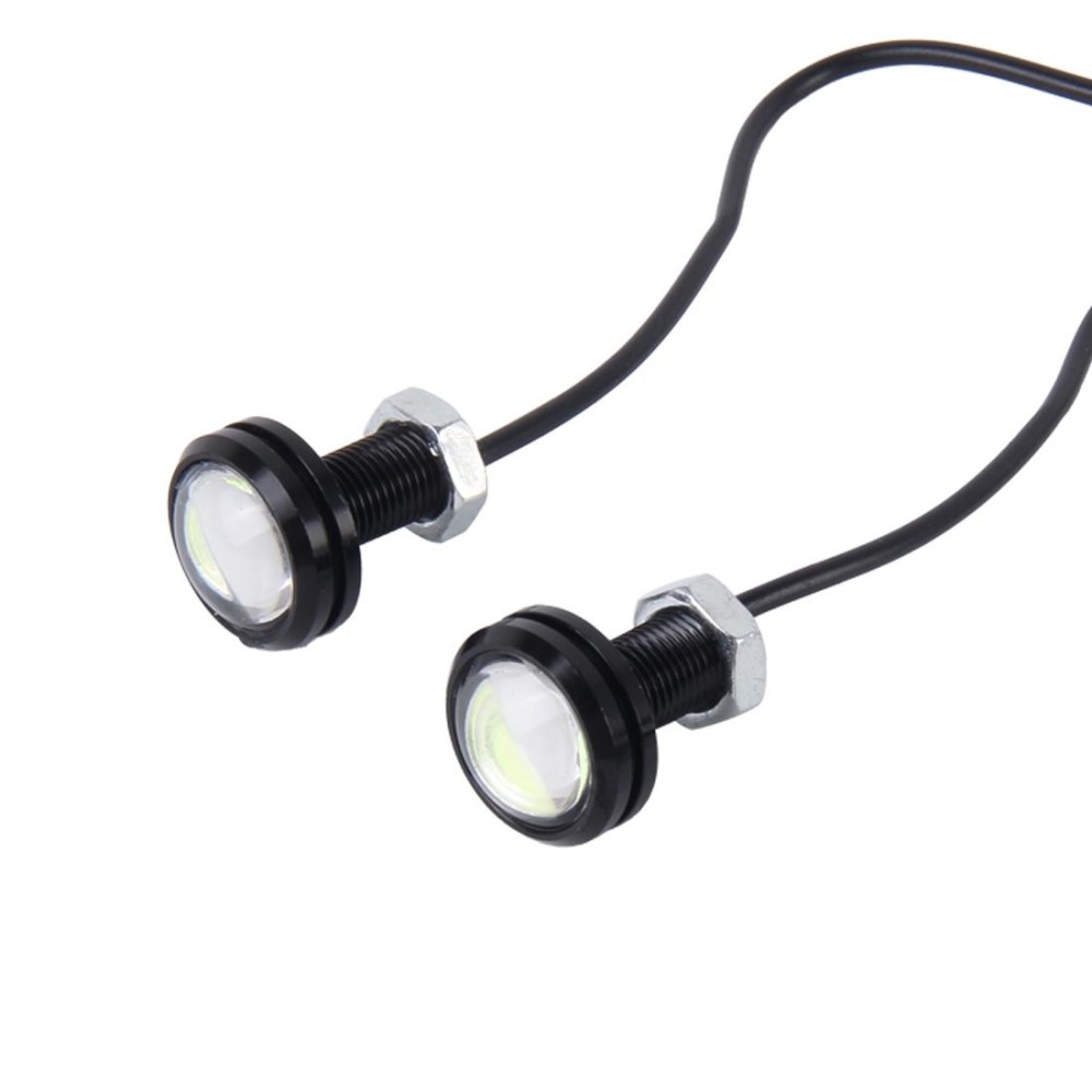 2 PCS 3W  Waterproof Eagle Eye light LED Light for Vehicles, Cable Length: 60cm(Ice Blue Light)