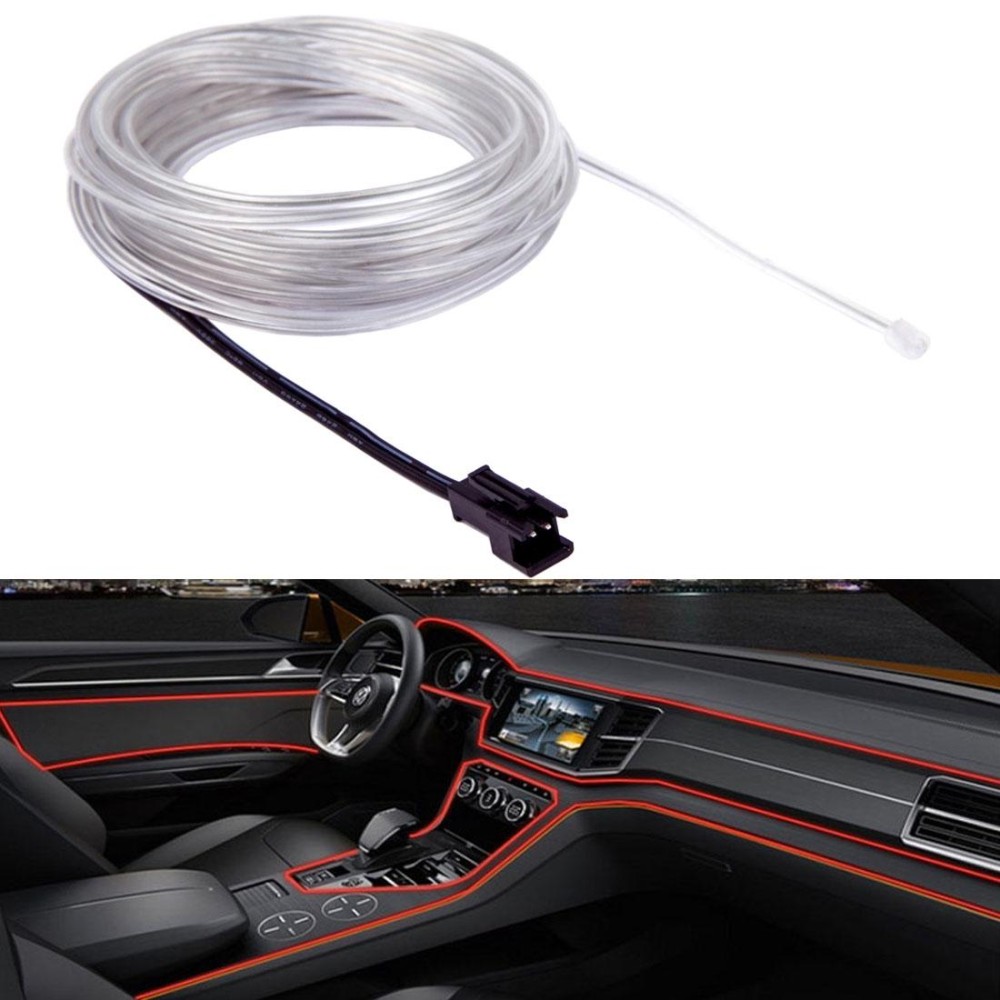 Waterproof Round Flexible Car Strip Light with Driver for Car Decoration, Length: 5m