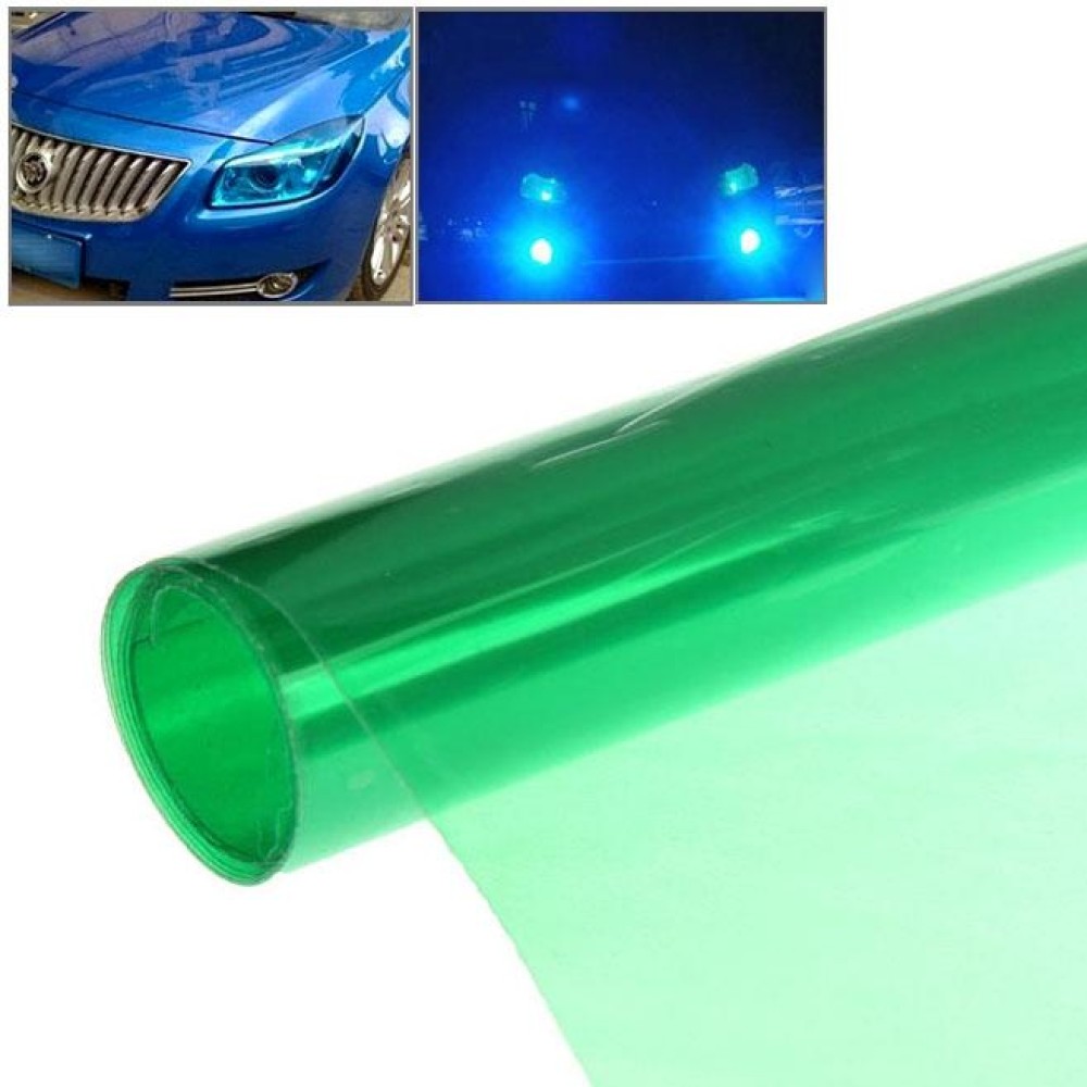 Protective Decoration Bright Surface Car Light Membrane /Lamp Sticker, Size: 195cm x 30cm(Green)