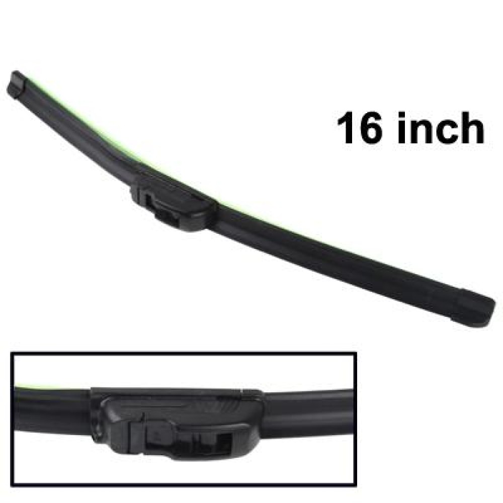 16 inch Car Universal Windshield Wiper Blade(Black)