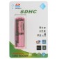 USB 2.0 Multi Card Reader, Support SD/MMC, MS, TF, M2 Card(Pink)