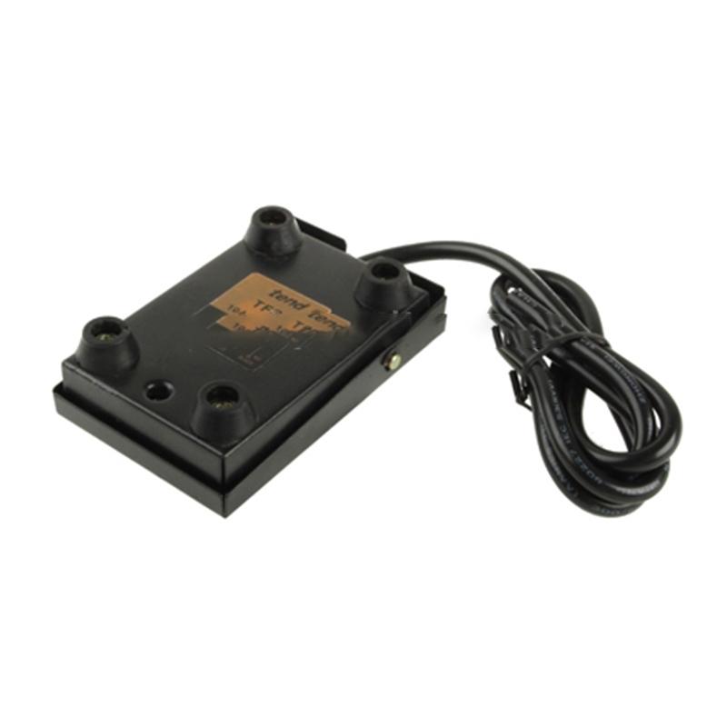 AC 250V 10A Metal Case Nonslip Foot Treadle Switch (TFS-1)(Black)