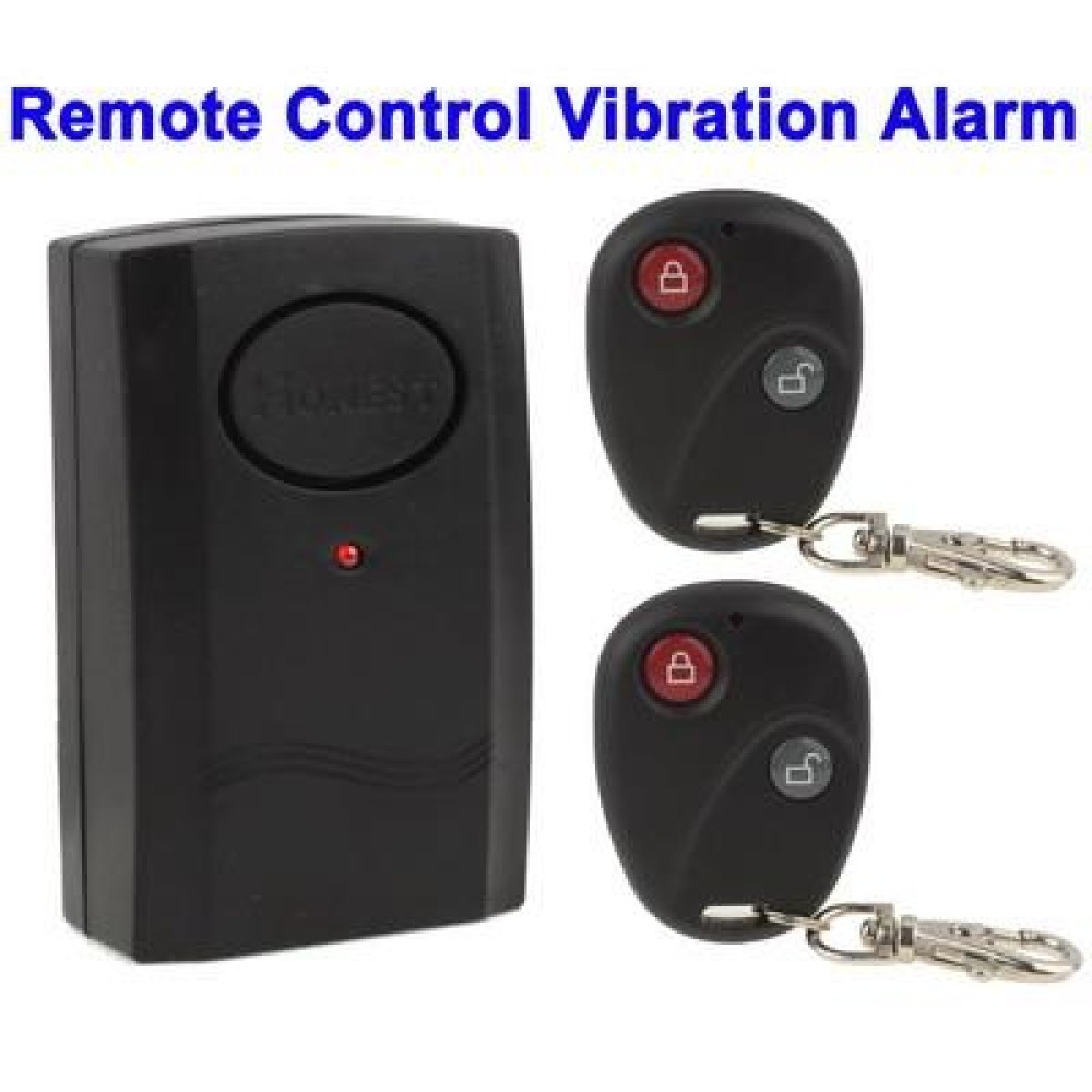 Wireless Remote Control Vibration Alarm, 2x Remote Control, Free GF22 Battery