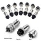 DIY 16mm 5-Pin GX16 Aviation Plug Socket Connector (5 Pcs in One Package, the Price is for 5 Pcs)(Silver)