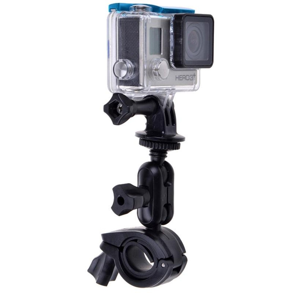 360 Degrees Rotation Bicycle Motorcycle Holder Handlebar Mount with Screw & Tripod Adapter for PULUZ Action Sports Cameras Jaws Flex Clamp Mount for GoPro Hero11 Black / HERO10 Black /9 Black /8 Black /7 /6 /5 /5 Session /4 Session /4 /3+ /3 /2 /1, DJ
