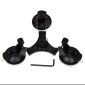 Triangle Direction Suction Cup Mount with Hexagonal Screwdriver for GoPro Hero11 Black / HERO10 Black /9 Black /8 Black /7 /6 /5 /5 Session /4 Session /4 /3+ /3 /2 /1, DJI Osmo Action and Other Action Cameras(XM70-A)