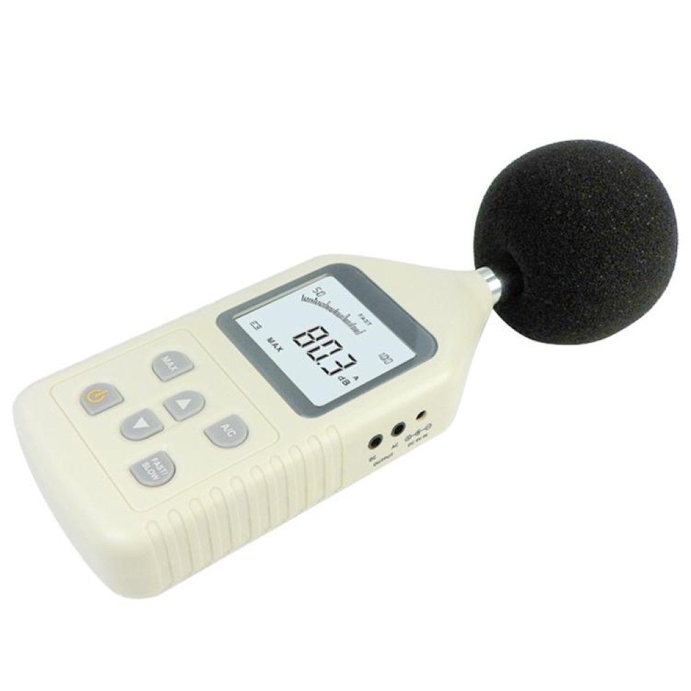 Digital Sound Level Meter (Range: 30~130dBA, 35~130dBC)