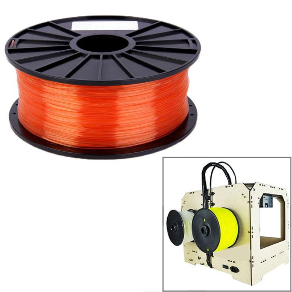 PLA 1.75 mm Transparent 3D Printer Filaments(Red)