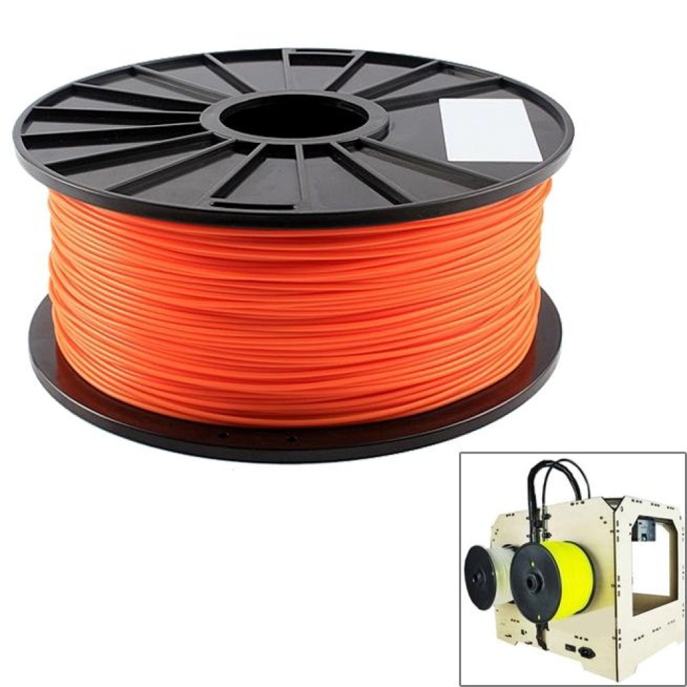 ABS 1.75 mm Fluorescent 3D Printer Filaments, about 395m(Orange)