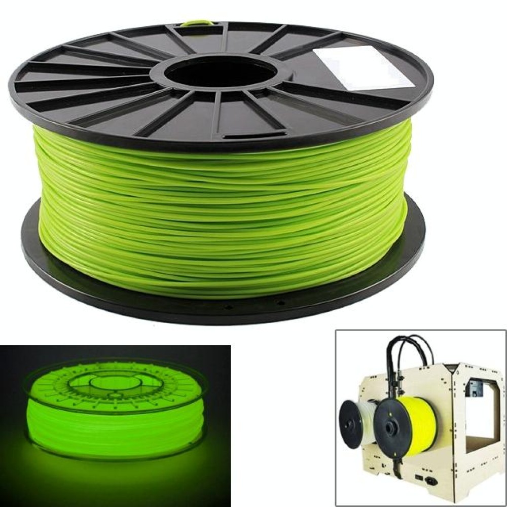 ABS 3.0 mm Luminous 3D Printer Filaments, about 135m(Green)