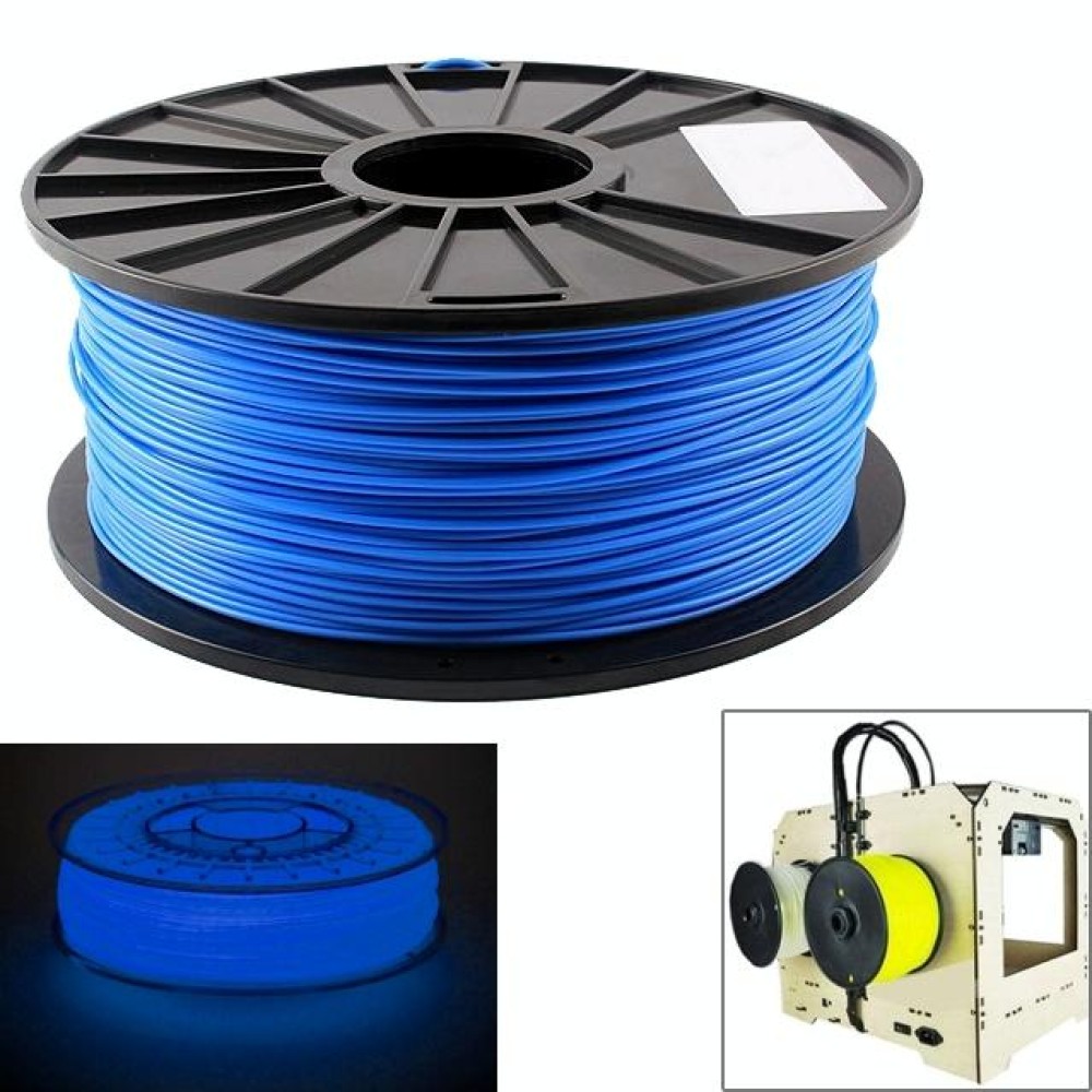 ABS 3.0 mm Luminous 3D Printer Filaments, about 135m(Blue)