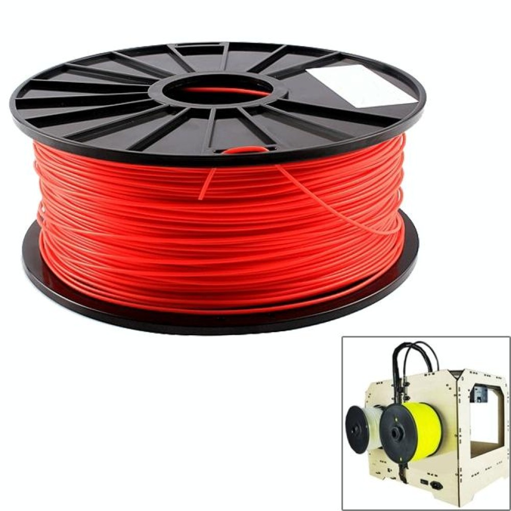 ABS 3.0 mm Fluorescent 3D Printer Filaments, about 135m(Red)