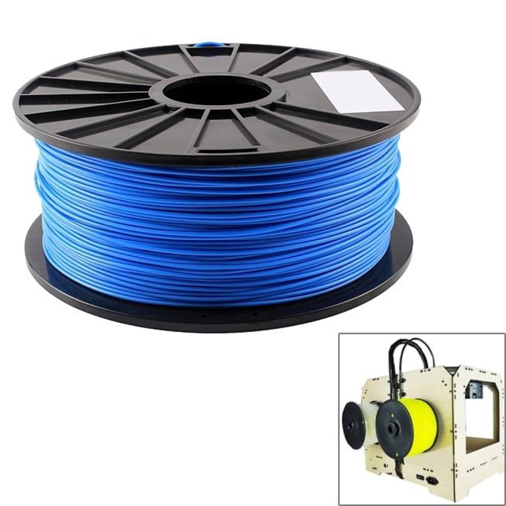 PLA 1.75 mm Fluorescent 3D Printer Filaments, about 345m(Blue)