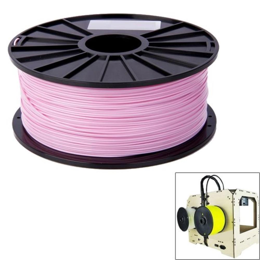 PLA 3.0 mm Color Series 3D Printer Filaments, about 115m(Pink)