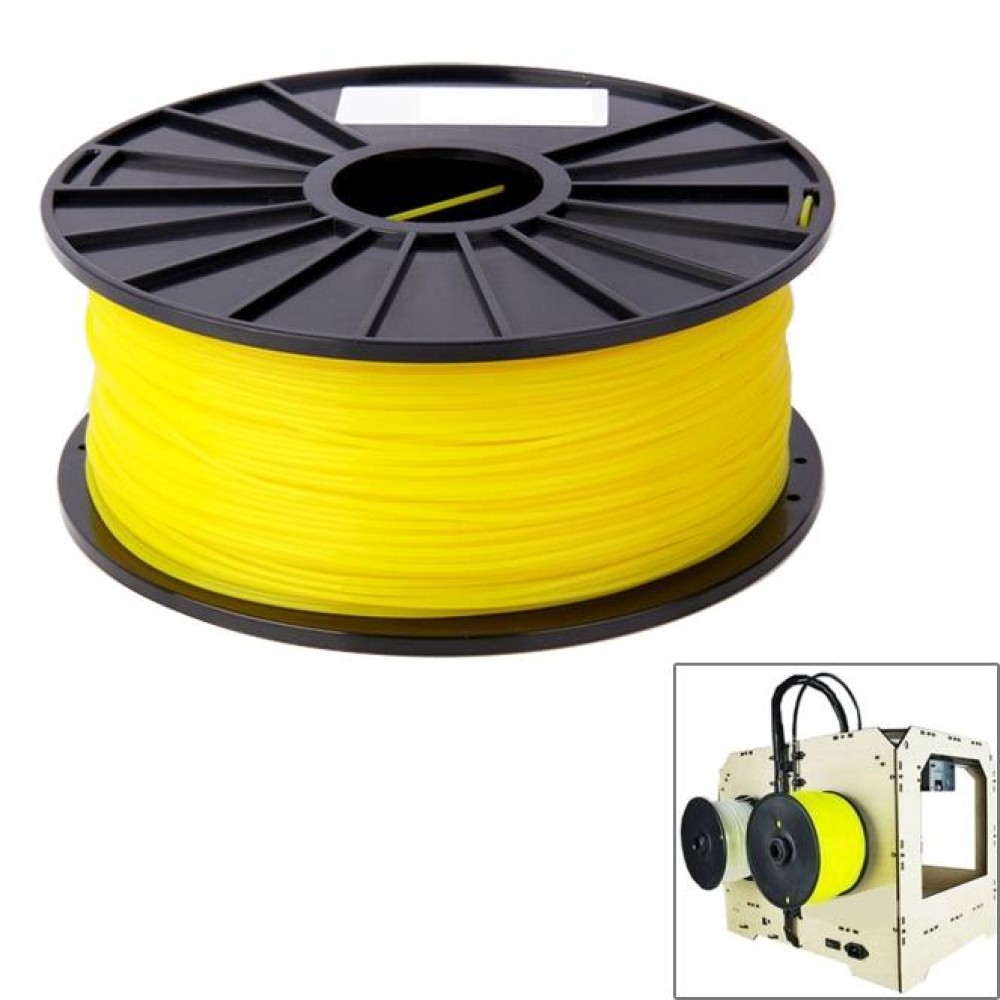 PLA 3.0 mm Color Series 3D Printer Filaments, about 115m(Yellow)