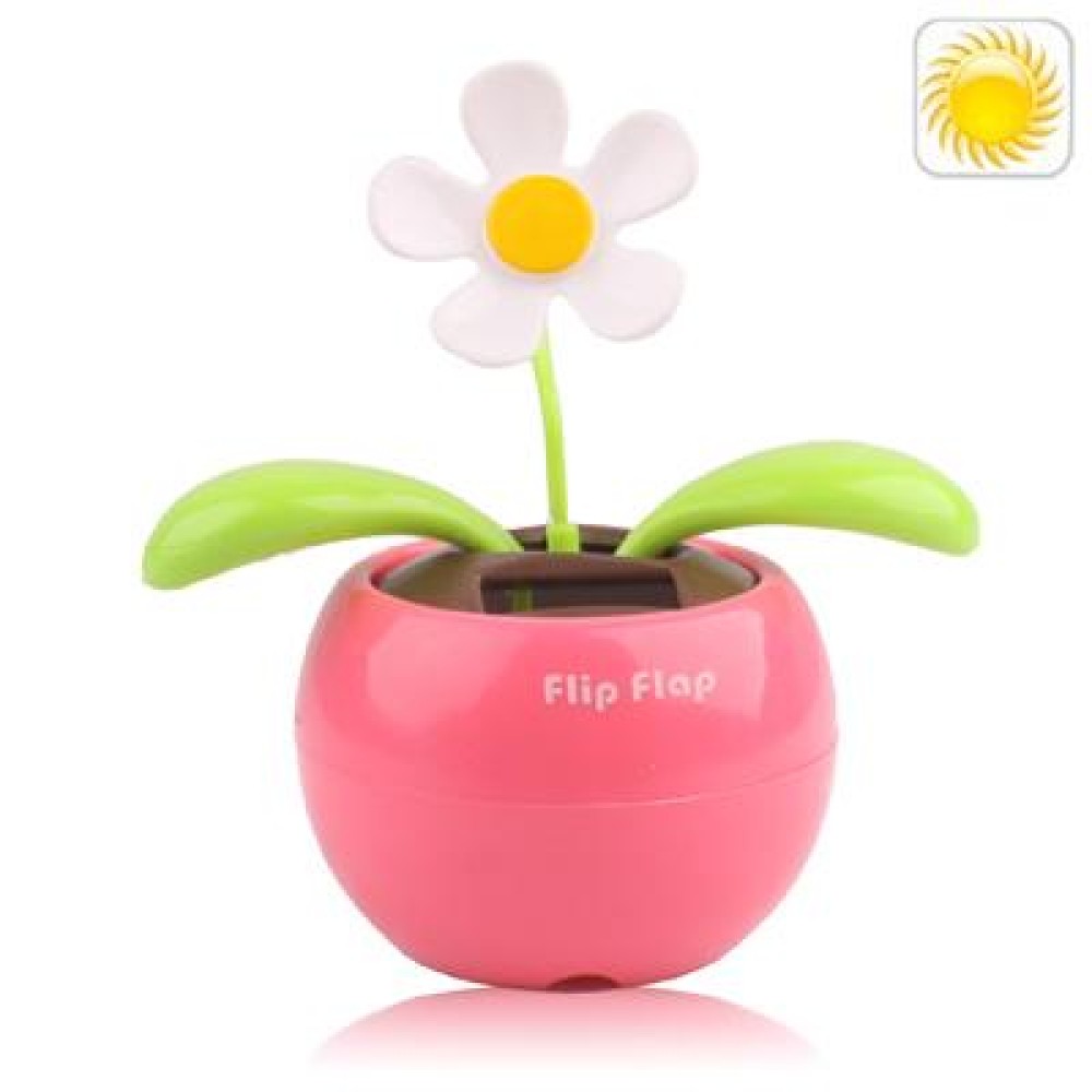 Solar Flip Flap Flower, Random Flower Color Delivery(Pink)