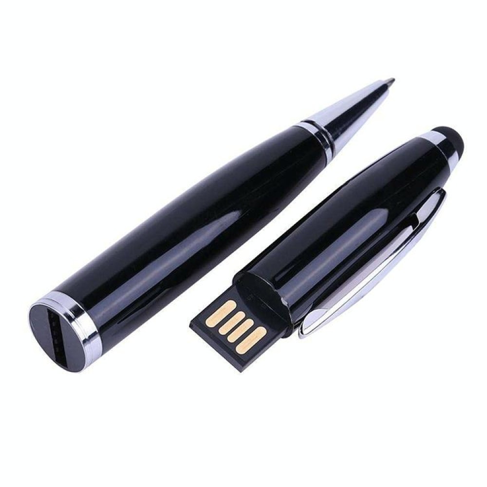 2 in 1 Pen Style USB Flash Disk, Black (2GB)