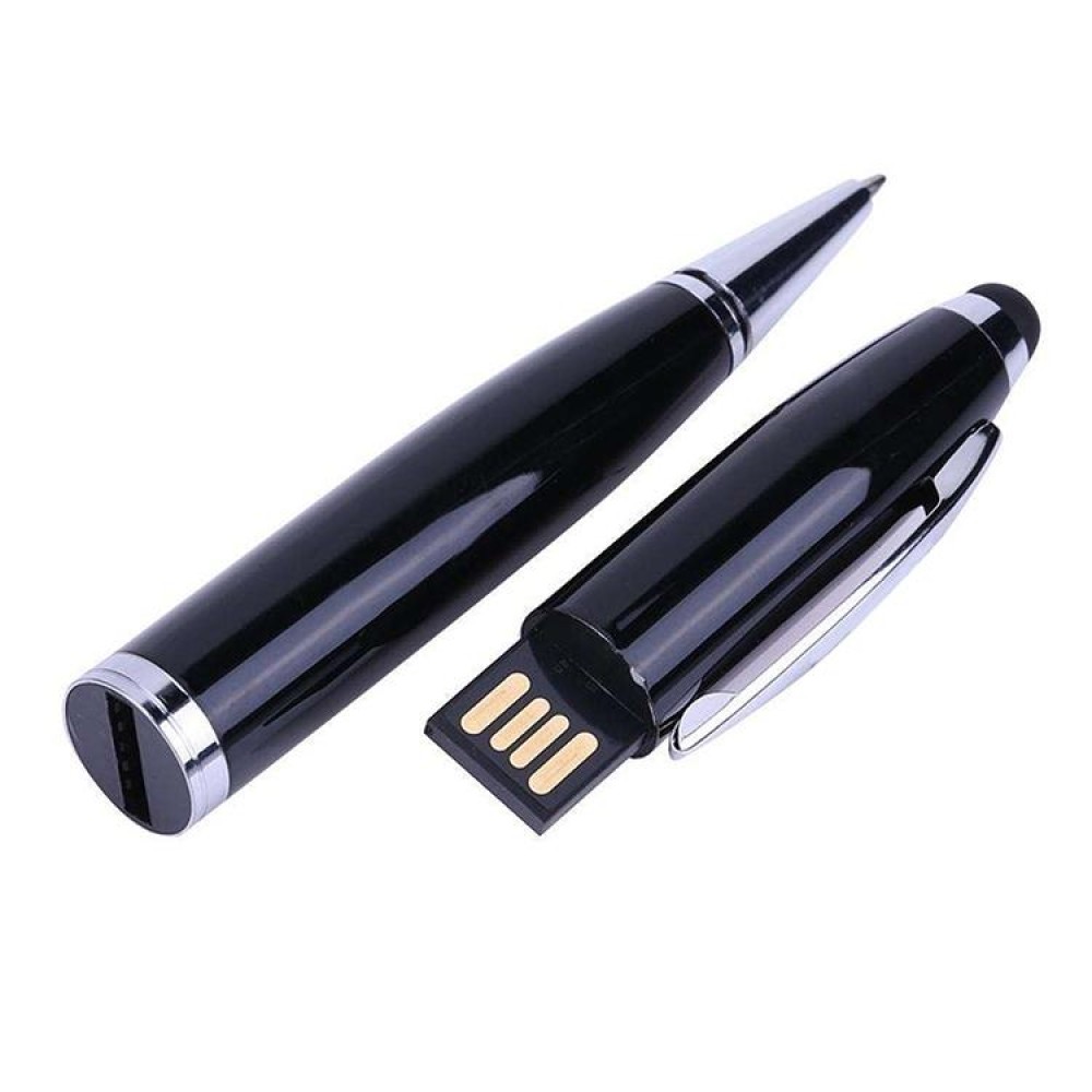 2 in 1 Pen Style USB Flash Disk, Black (4GB)