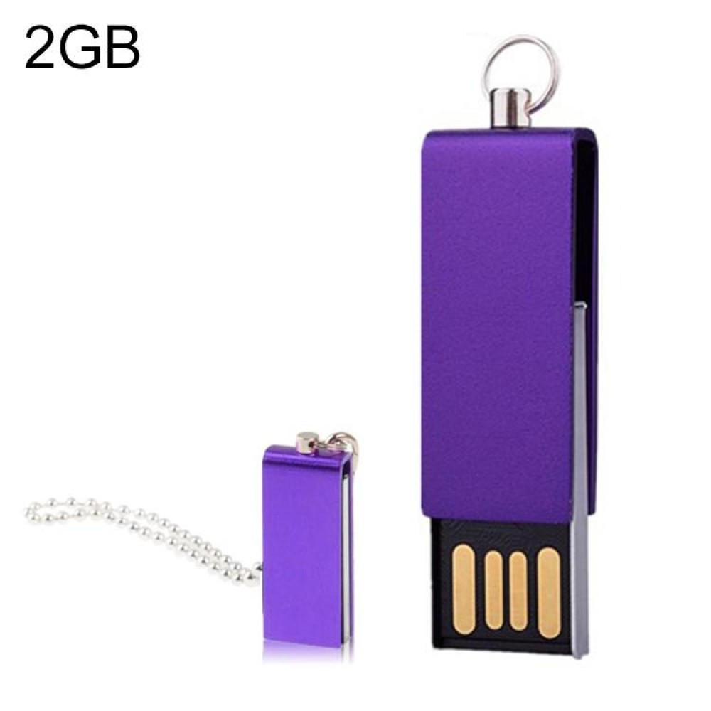 Mini Rotatable USB Flash Disk (2GB), Purple