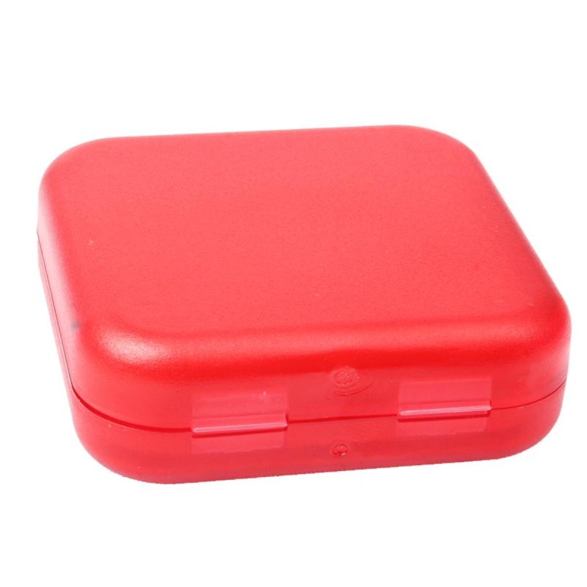 10 PCS 4 Compartments Portable Plastic Cross Pills Medicine Storage Box(Red)