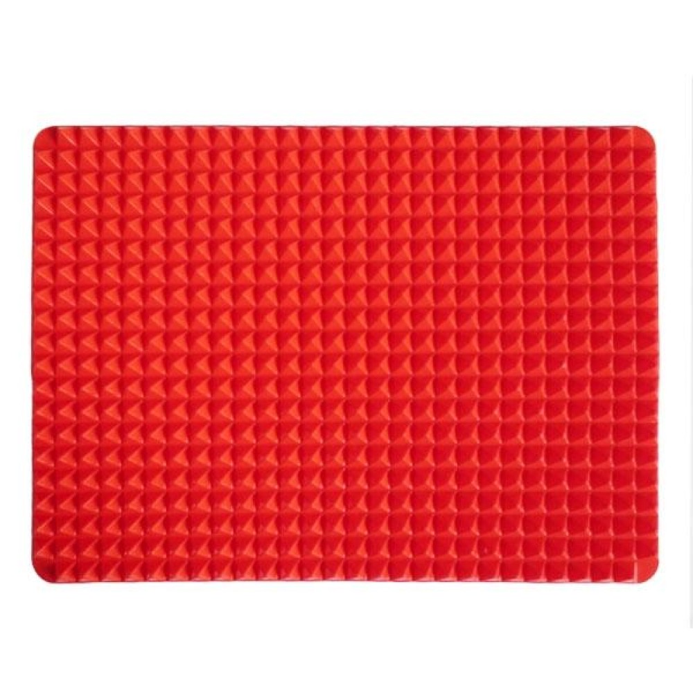Red Pyramid Pan Nonstick Silicone Baking Mat Mould Cooking Mat Kitchen Tool