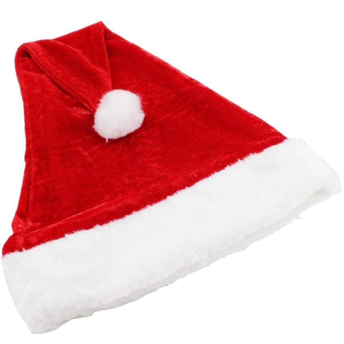 Christmas Party Santa Hat Red & White Cap Christmas Hat, Size: 38cm x 29cm