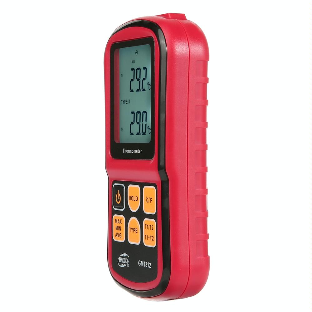 BENETECH GM1312 2.4 inch LCD Screen Thermocouple Thermometer Measure J,K,T,E,N and R Type, Measure Range: -50~300C