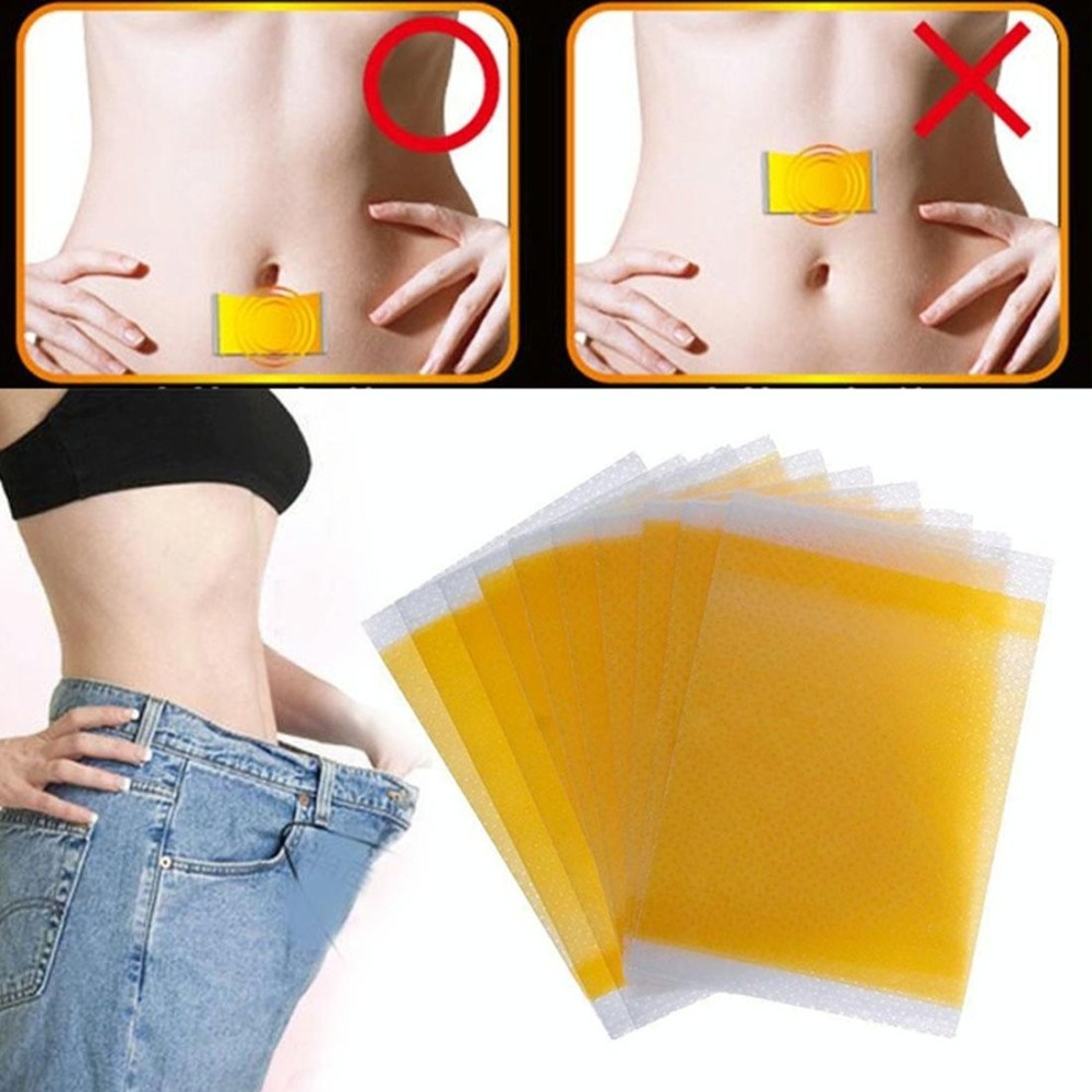 100 PCS Natural Slim Navel Patch Detoxifying Navel Pad for Healthier Life(Yellow)