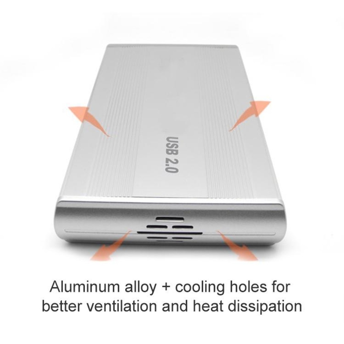 3.5 inch HDD External Case, Support IDE Hard drive(Silver)