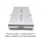 3.5 inch HDD SATA External Case, Support USB 2.0(Silver)