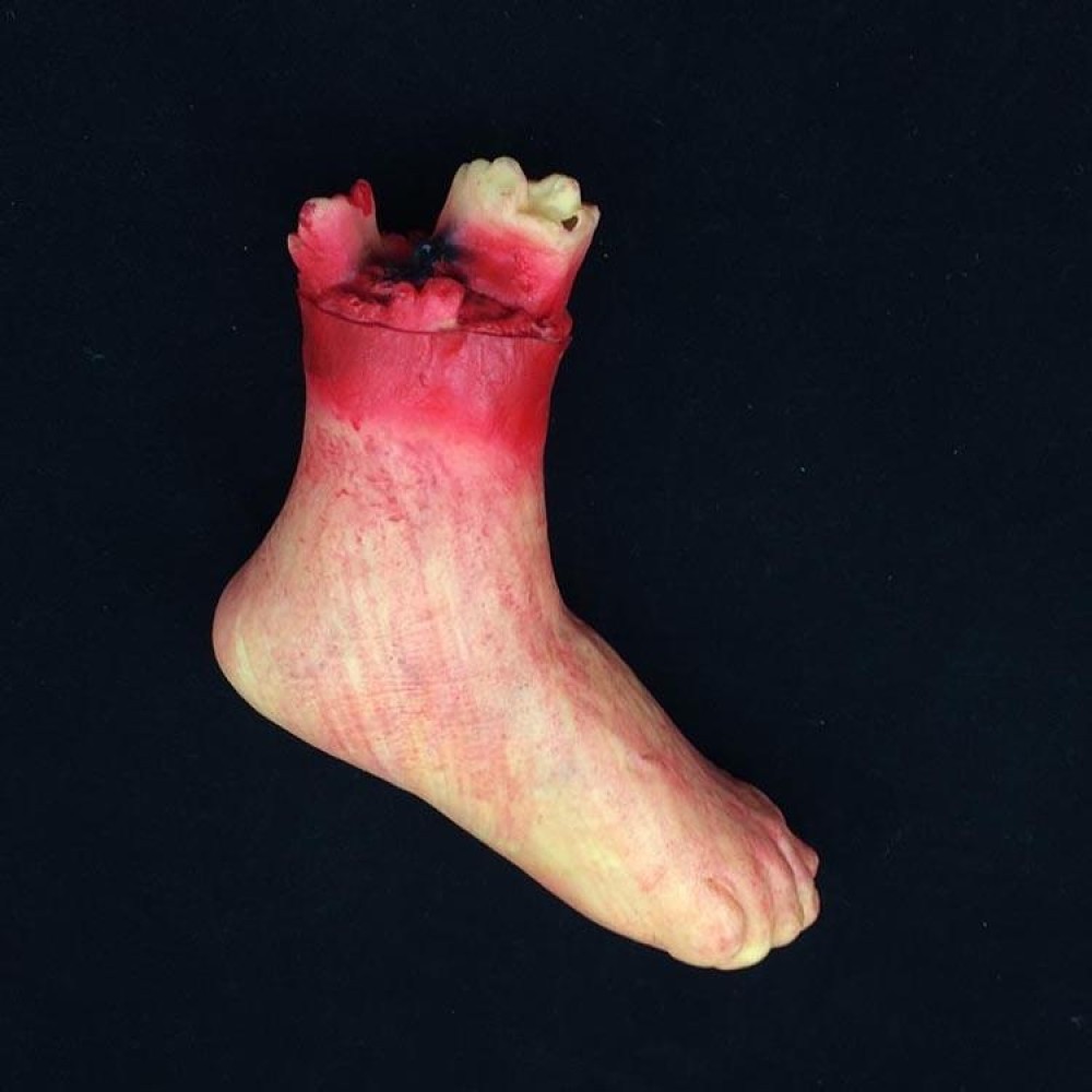25cm Halloween Horror Props April Fool Day Party Prop Body Parts Decoration Bloody Foot
