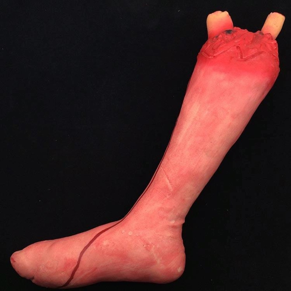 55cm Halloween Horror Props April Fool Day Party Prop Body Parts Decoration Long Bloody Foot