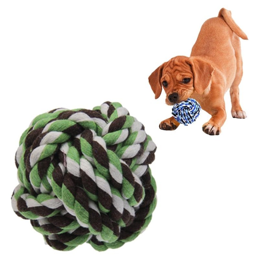 Cotton Rope Ball for Pets / Dog Cat Toy, Diameter 7.5cm (Random Color Delivery)