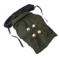 Gorgeous Woolen Cloth with Fur Collar Dog Coat Pet Clothes, Size: S(Deep Green)