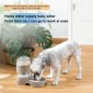 Utility Automatic Drinking Water Dispenser Detachable Bottle with Dish Feeder for Cats and Dogs， Random Color Delivery