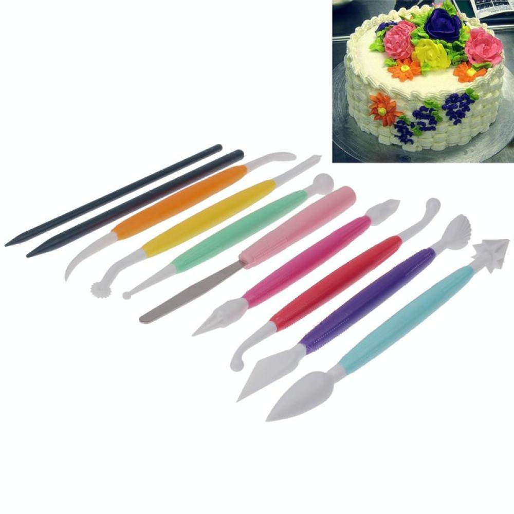 10 in 1 Colorful Cake Modelling Tool Set